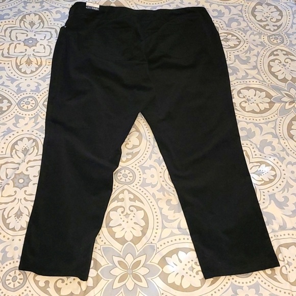 Slimsation 24W Black Corduroy Pants NWT Stretch Pull On 5 Pocket High Rise Luxe - Picture 6 of 8
